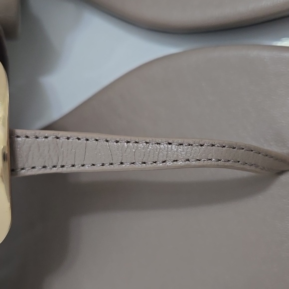 Tory Burch Taupe and Gold Sandals. Size 6M. Like New Condition. - Picture 7 of 12